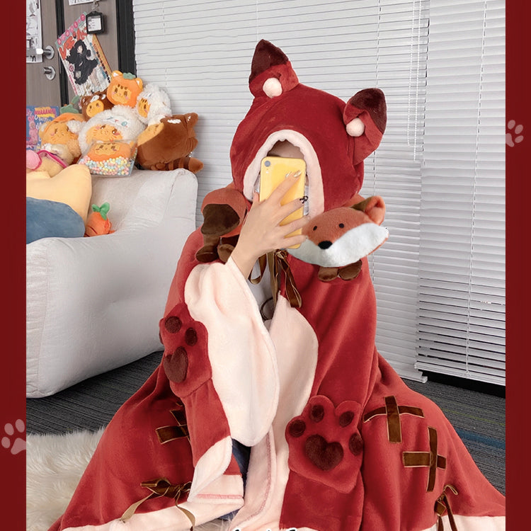 Fox best sale plush blanket