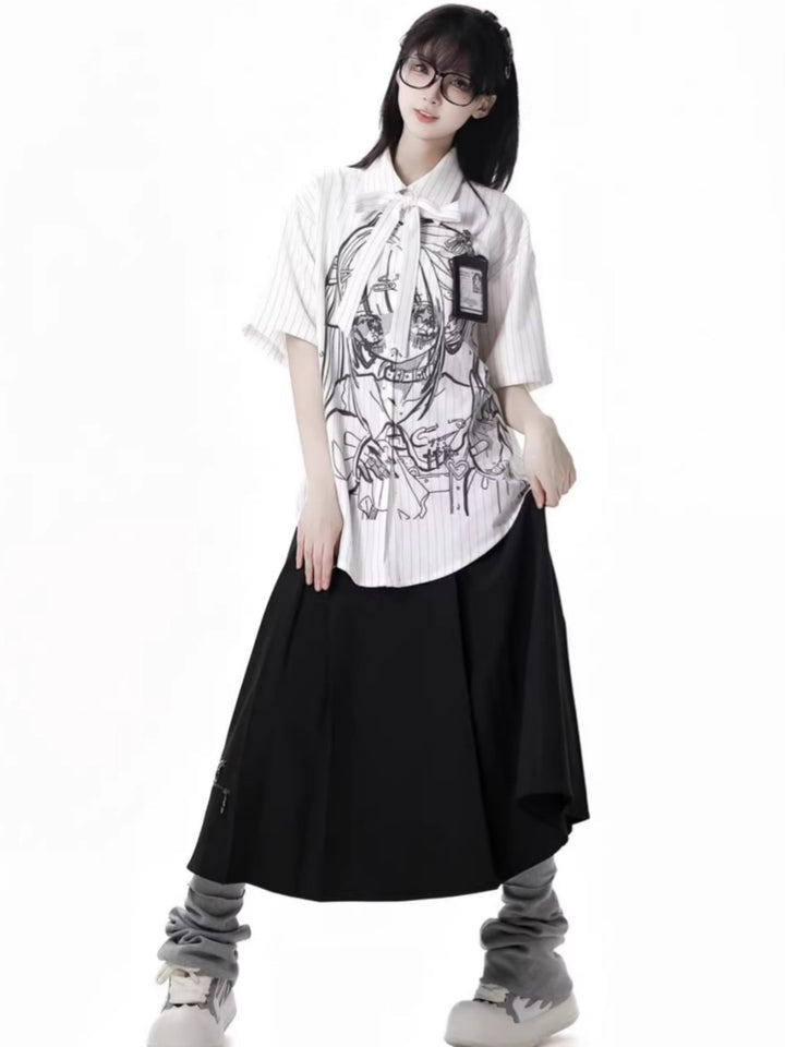 Harajuku Street Style Anime Graphic Shirt/Top/Skirt