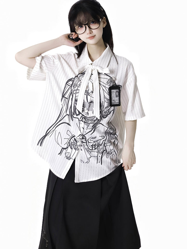 Harajuku Street Style Anime Graphic Shirt/Top/Skirt