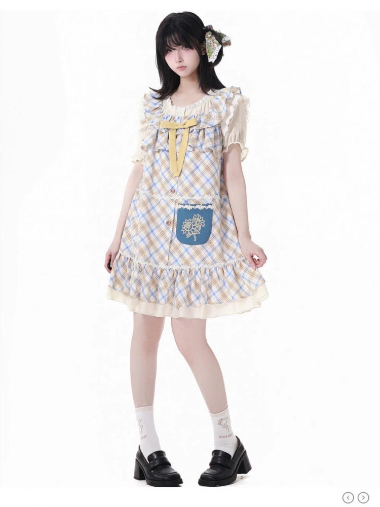 Sunflower-Inspired Summer Design Camisole Top / Shirt / Skirt / Pants