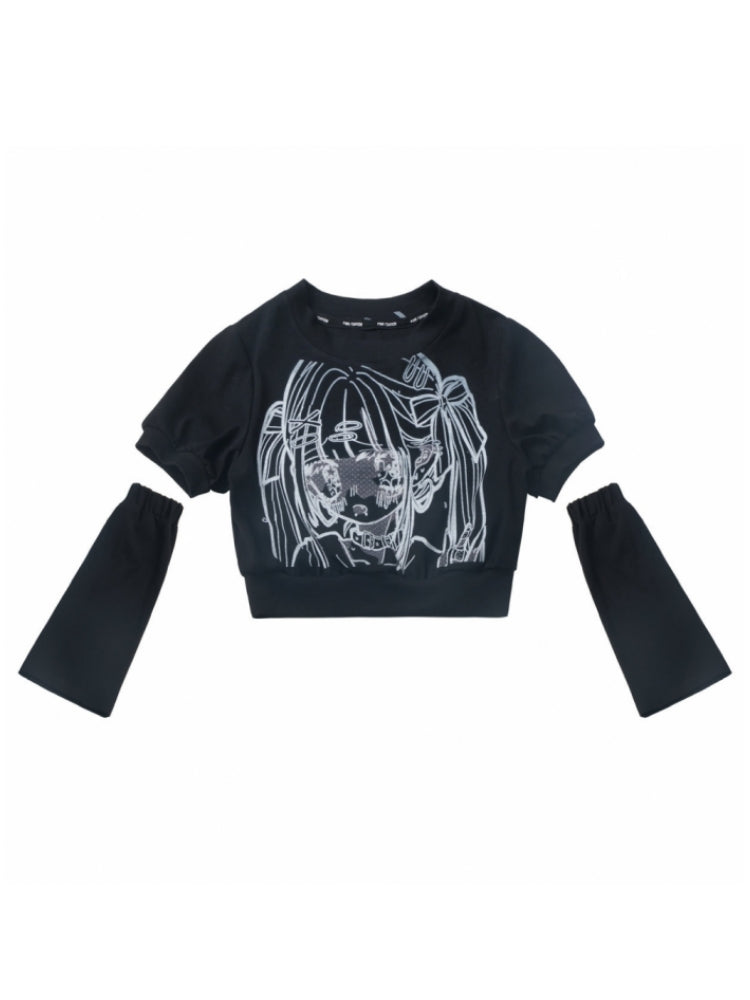 Harajuku Street Style Anime Graphic Shirt/Top/Skirt