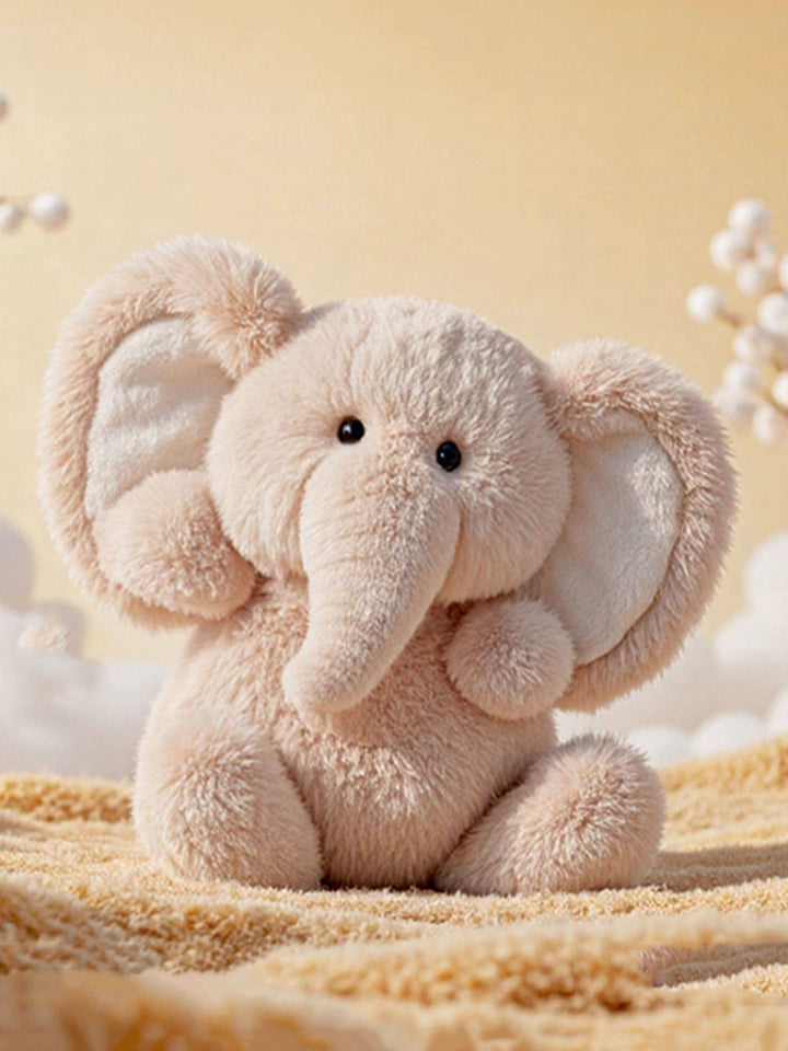 Beige Elephant Plush Toy