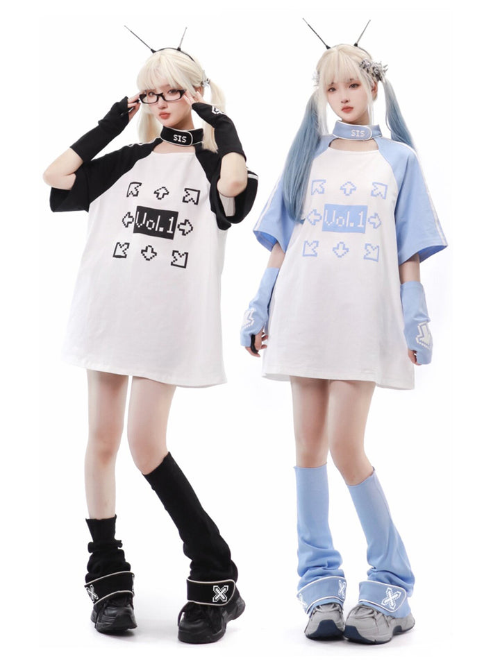 Pixel Arrow T Shirt Shorts