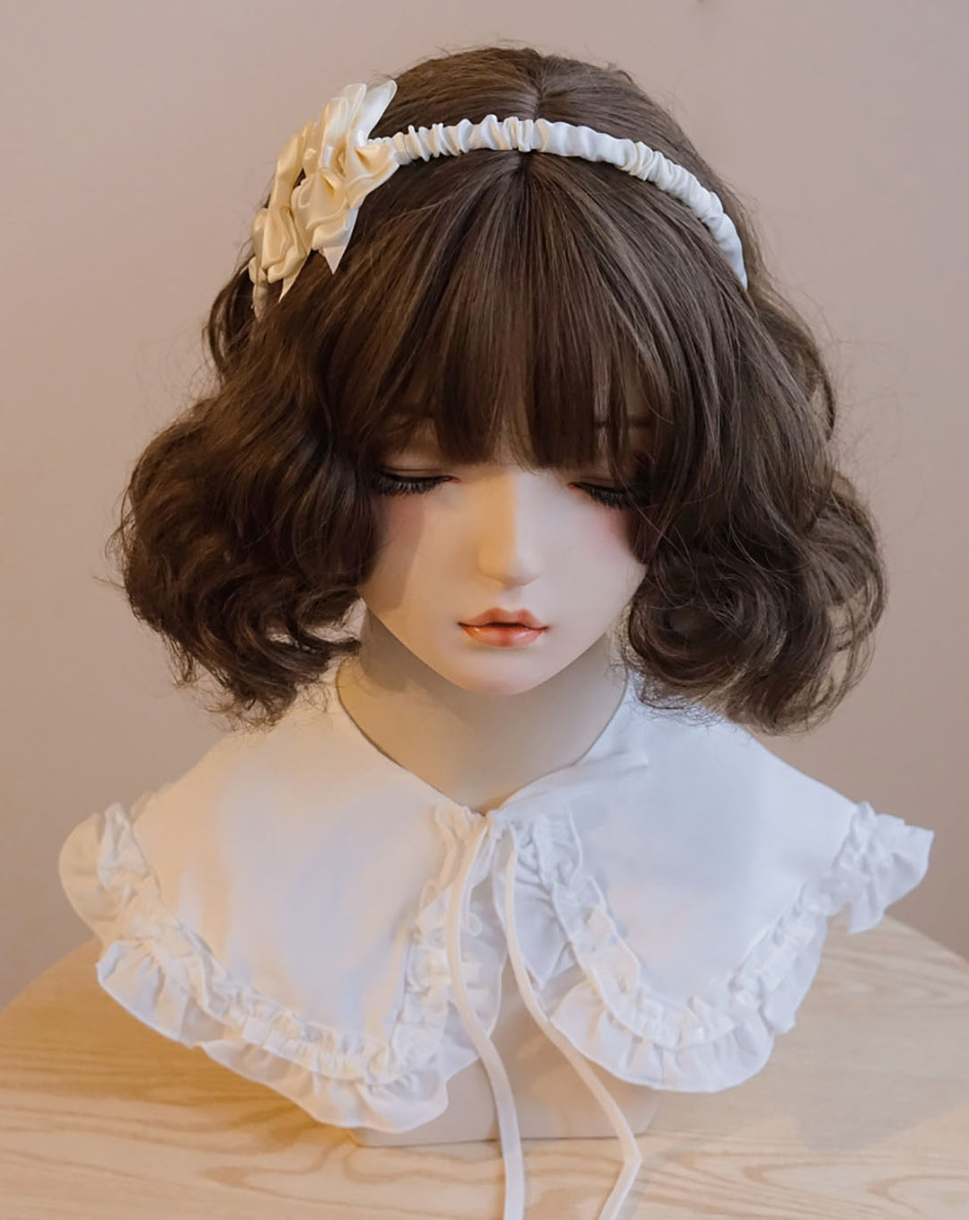 Korean Bow Ruffled Headband