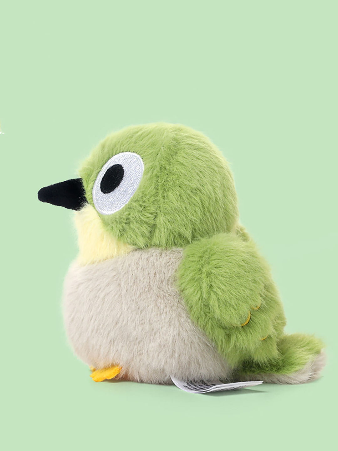 Green White Eye Bird Plush Toy