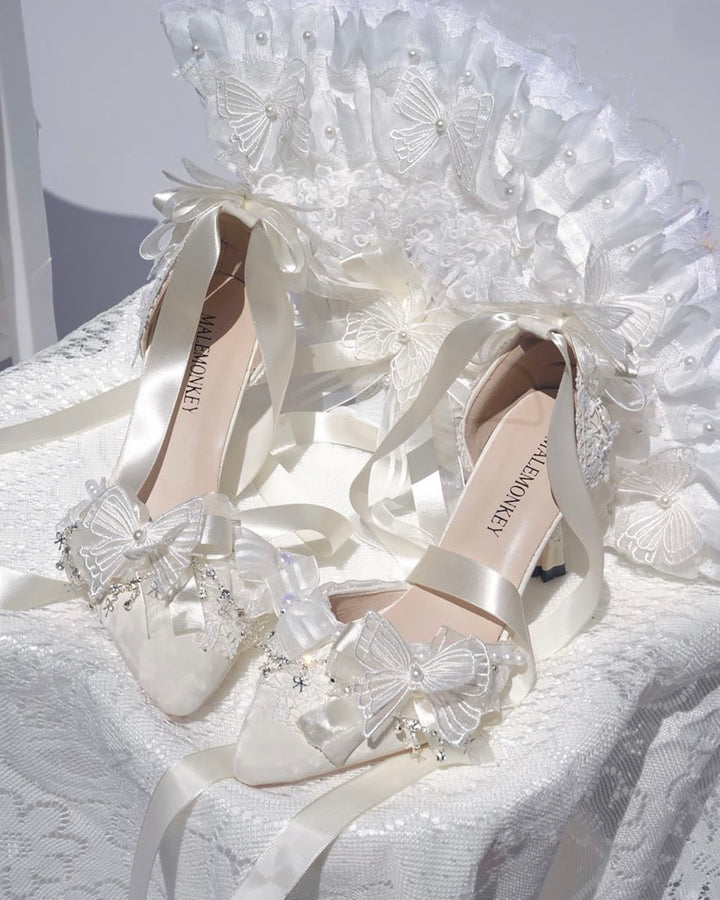 Fairy Butterfly Wedding High Heels