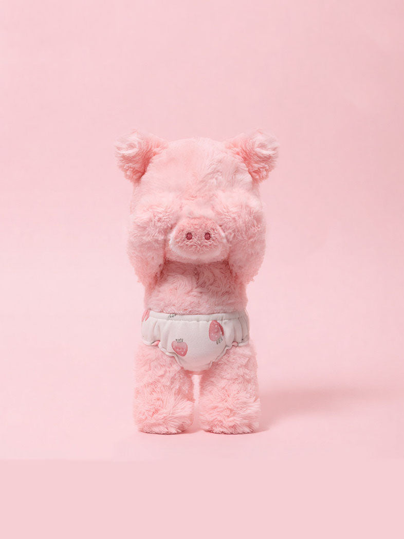 Pink Strawberry Pig Plush Toy