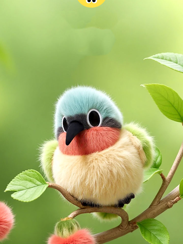 Colorful Sunbird Plush Toy