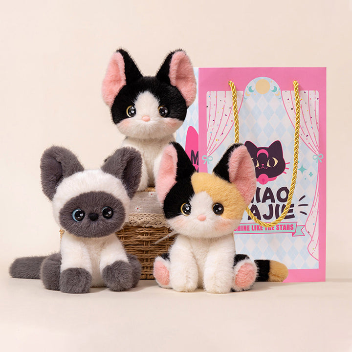 Cute Cat Plush Companion Doll Decorative Toy