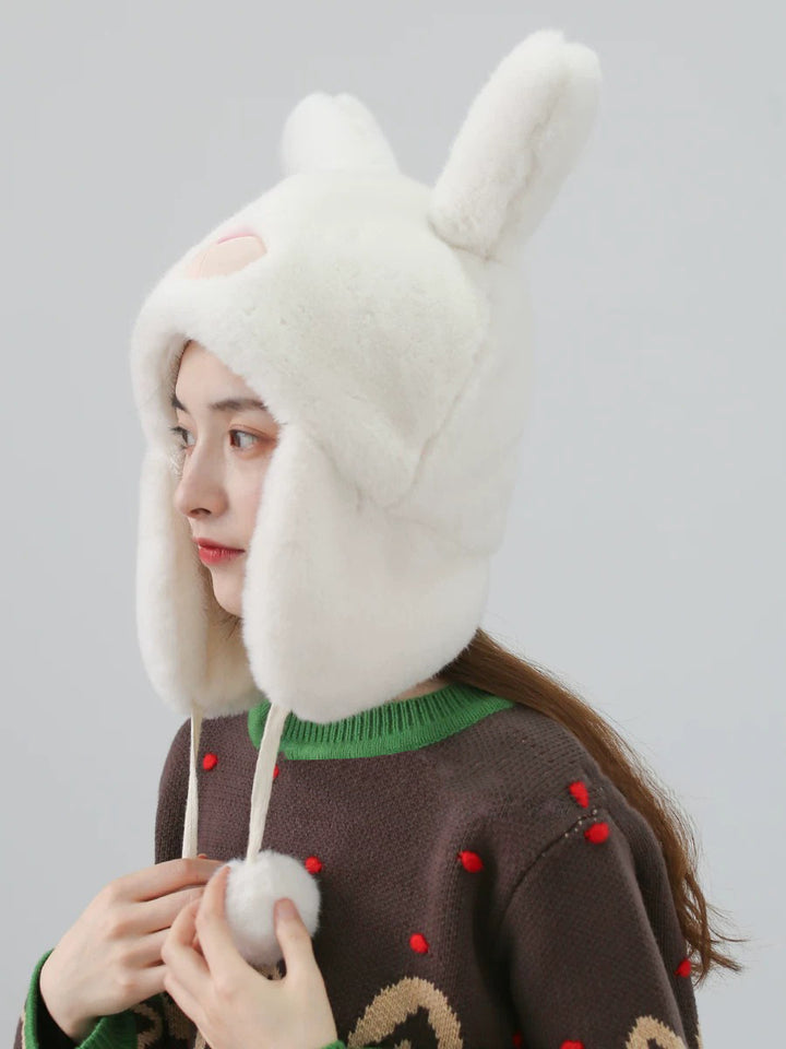 Lovely Bunny Ear Plush Hat