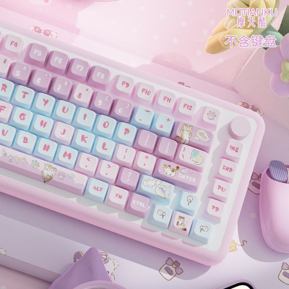 Cute Bubble Cat Keycap for Mechanical Keyboards