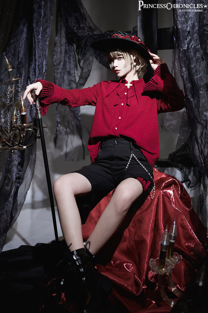 Prince red long-sleeve shirt