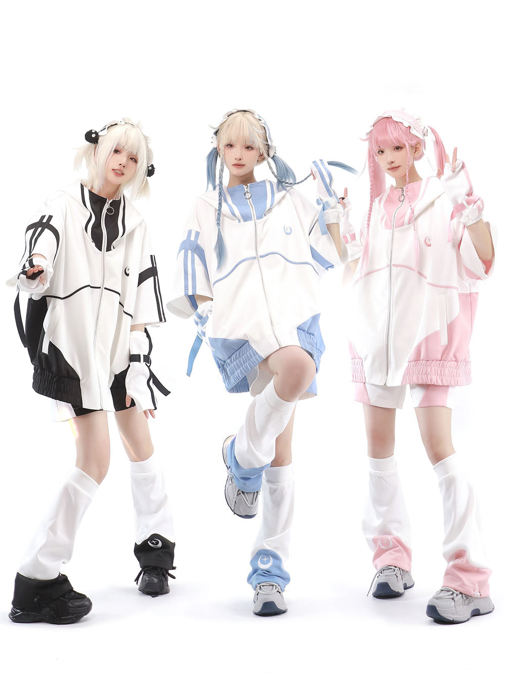 Subculture Cyber Jersey Jacket Arm Warmers Leg Warmers Shorts Pants Headband