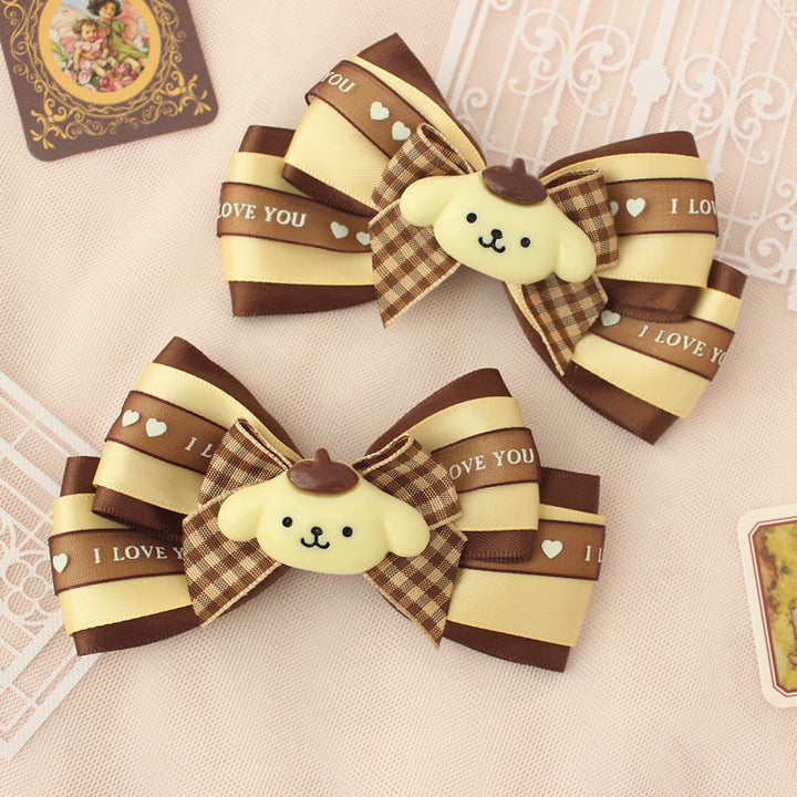 Cartoon Pudding Dog Hair Accessory