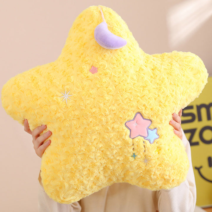 Pastel Star Moon Plush Pillow