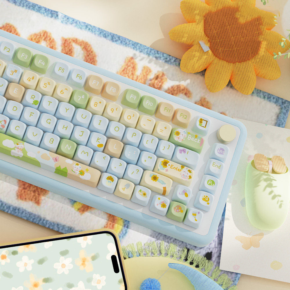 Sunflower Theme Keycaps for Mechanical Keyboards