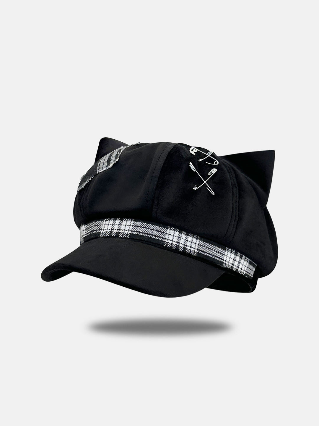 Punk Plaid Cat Ear Cap