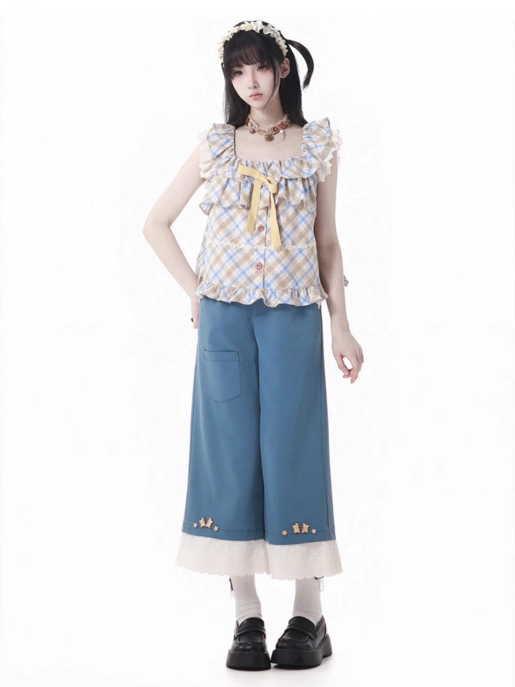 Sunflower-Inspired Summer Design Camisole Top / Shirt / Skirt / Pants
