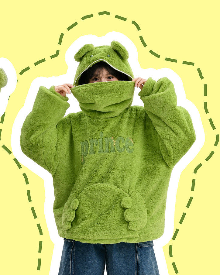 Funny Frog Fleece Sweatshirt