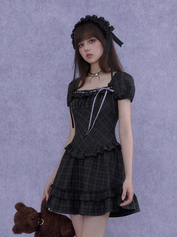 Gothic Plaid Series Dress