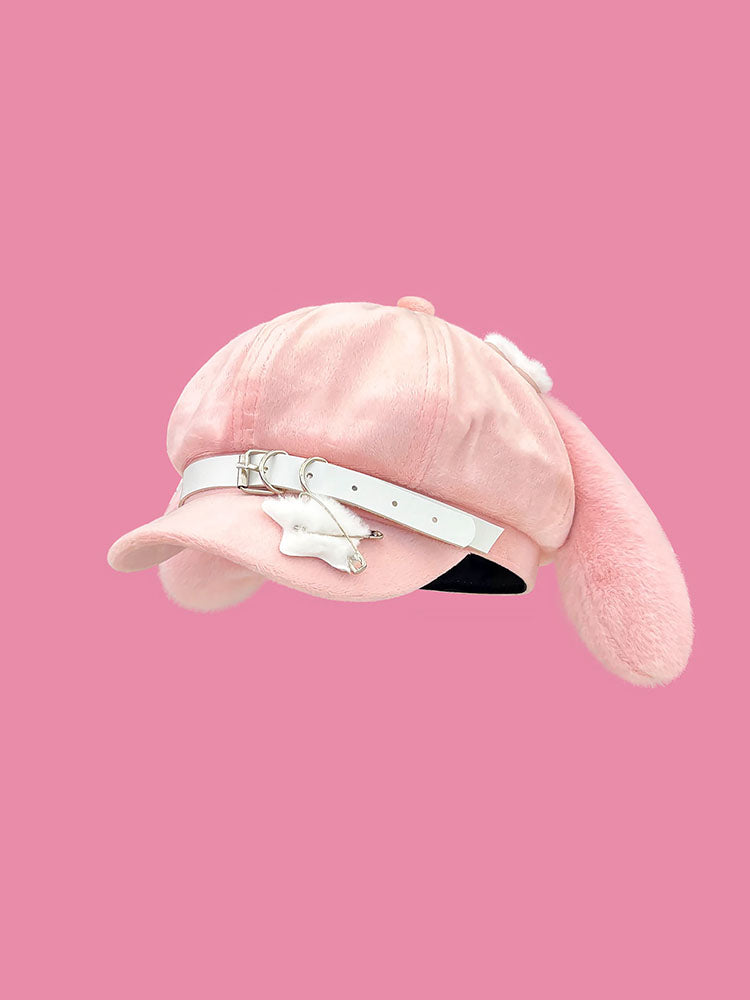 Cute Plush Bunny Ear Cap