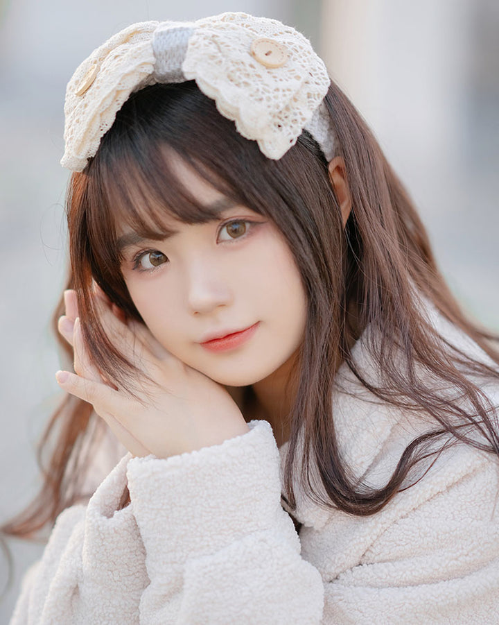 Japanese Mori Girl Knitted Lace Headband