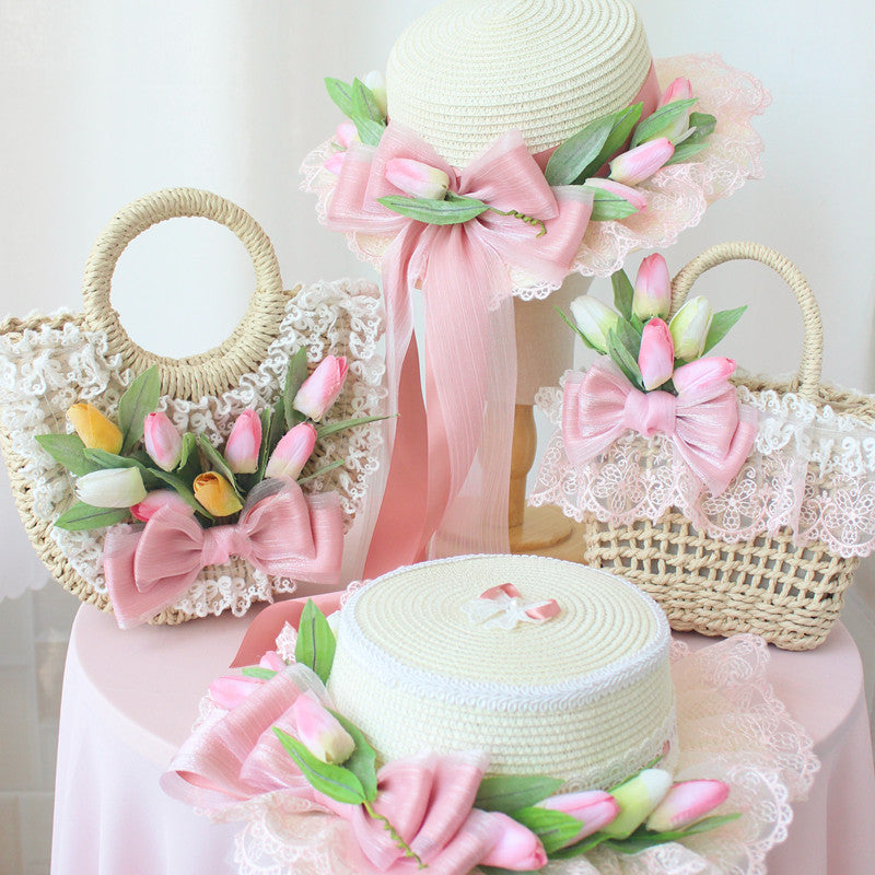 French Tulip Straw Hat