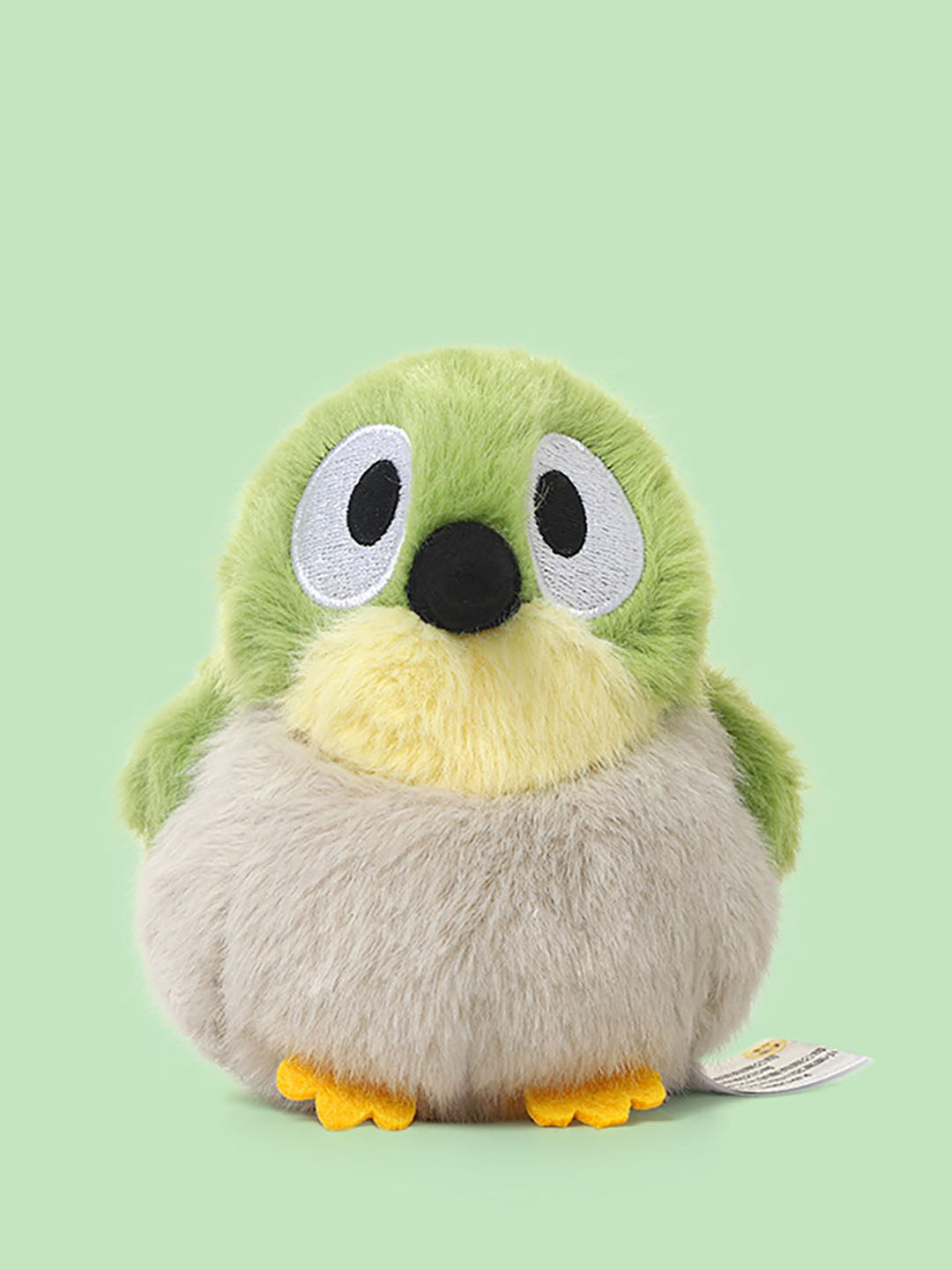 Green White Eye Bird Plush Toy