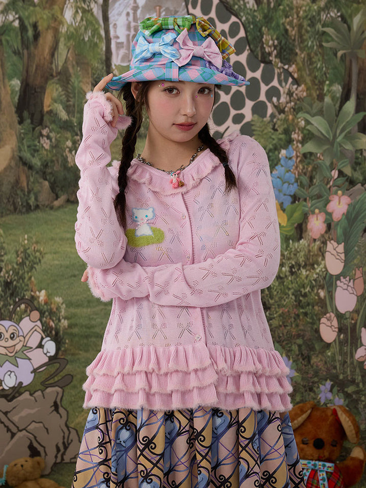 Pastel Plaid Bow Bucket Hat