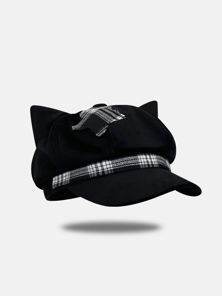 Punk Plaid Cat Ear Cap