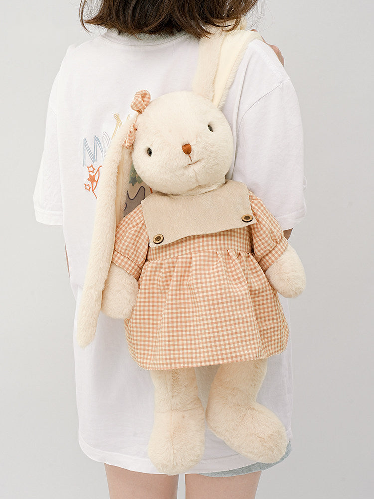 Cute Pastoral Long-Eared Stuffed Bunny Plush