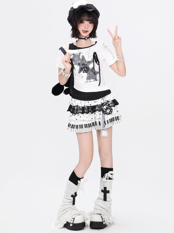Ribbon Wishing Star Graphic Tee