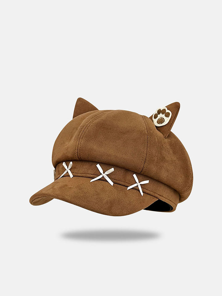 Cute Brown Animal Ear Caps