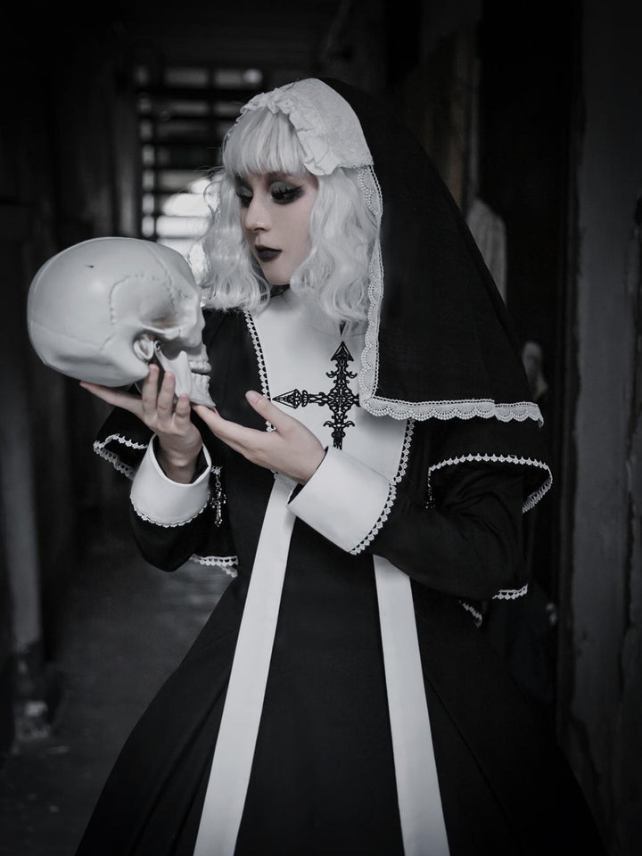 Nun Goth Black Lolita Dress