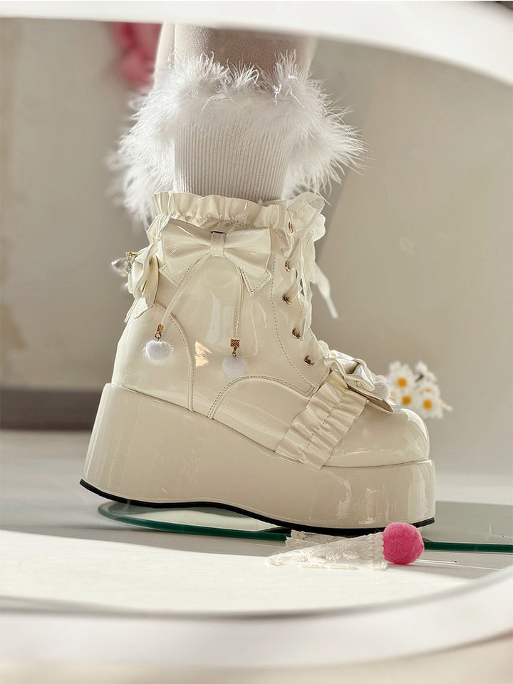 Lolita Platform Round-Toe Martin Boots