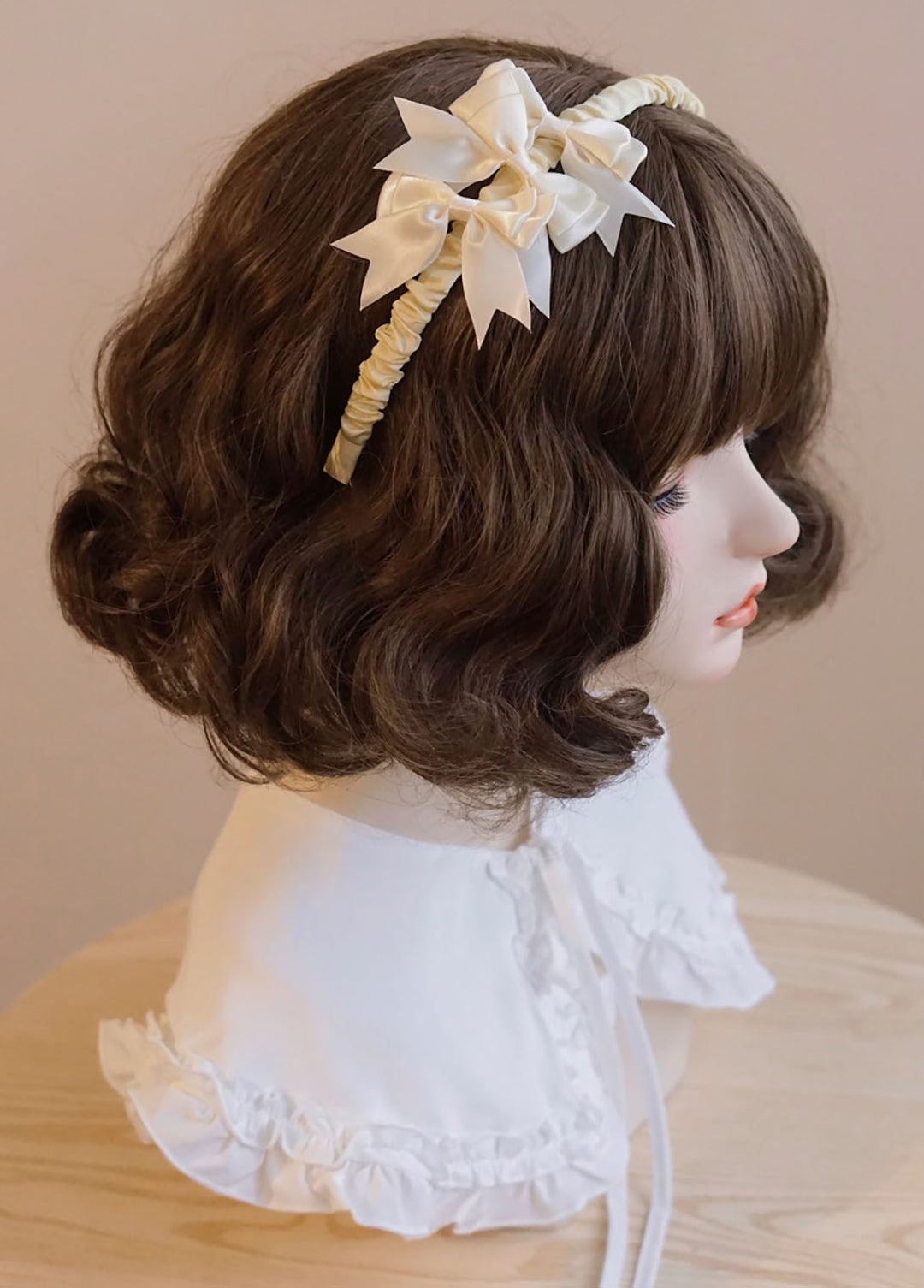 Korean Bow Ruffled Headband