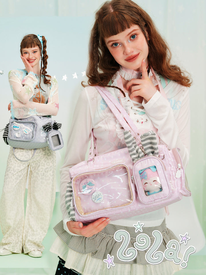 Star Clear Pocket Shoulder Bag