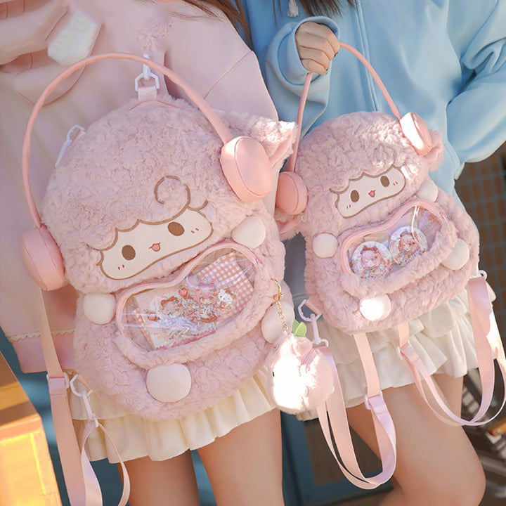 Pink Little Lamb Ita-Bag Backpack