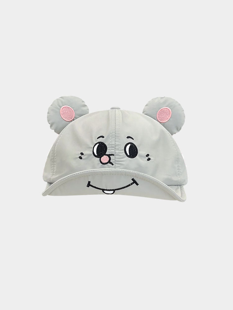 Grey Cartoon Mouse Ear Baseball Cap