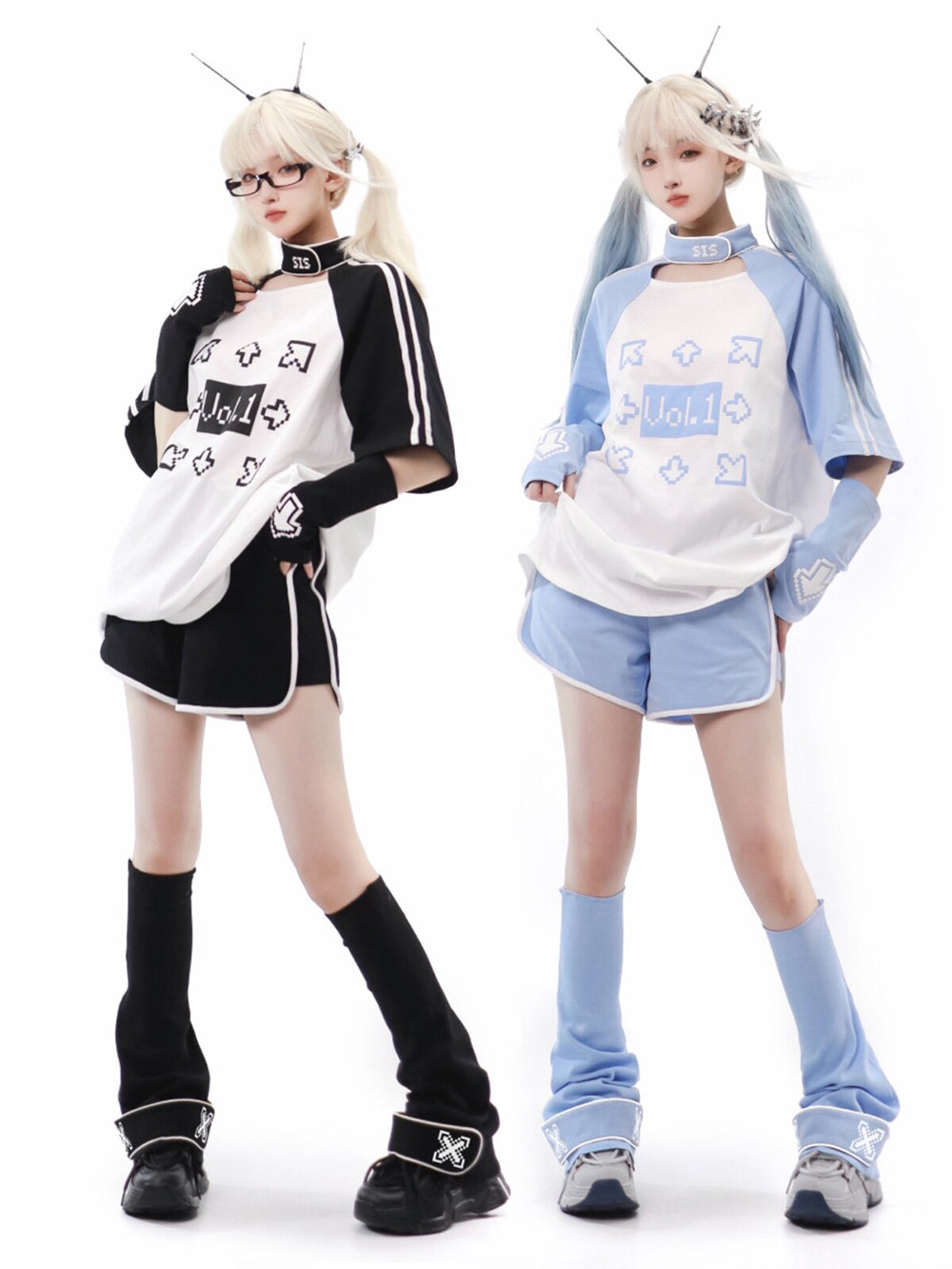 Pixel Arrow T Shirt Shorts