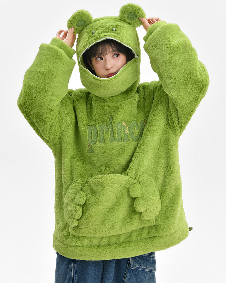 Funny Frog Fleece Sweatshirt