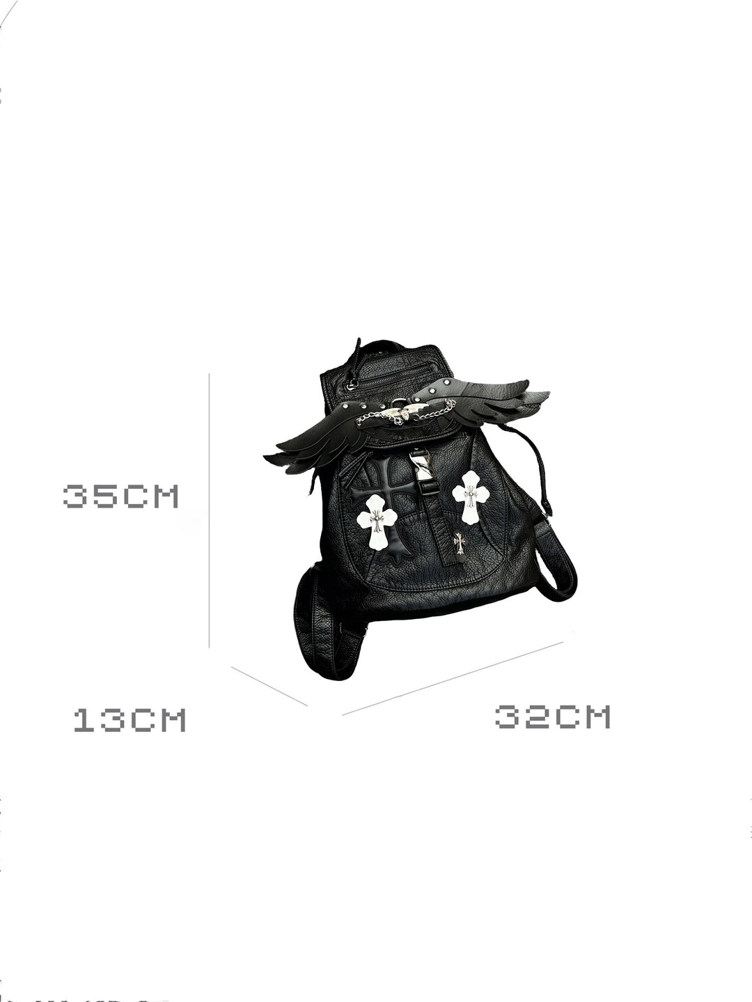 Goth Wing Drawstring Backpack