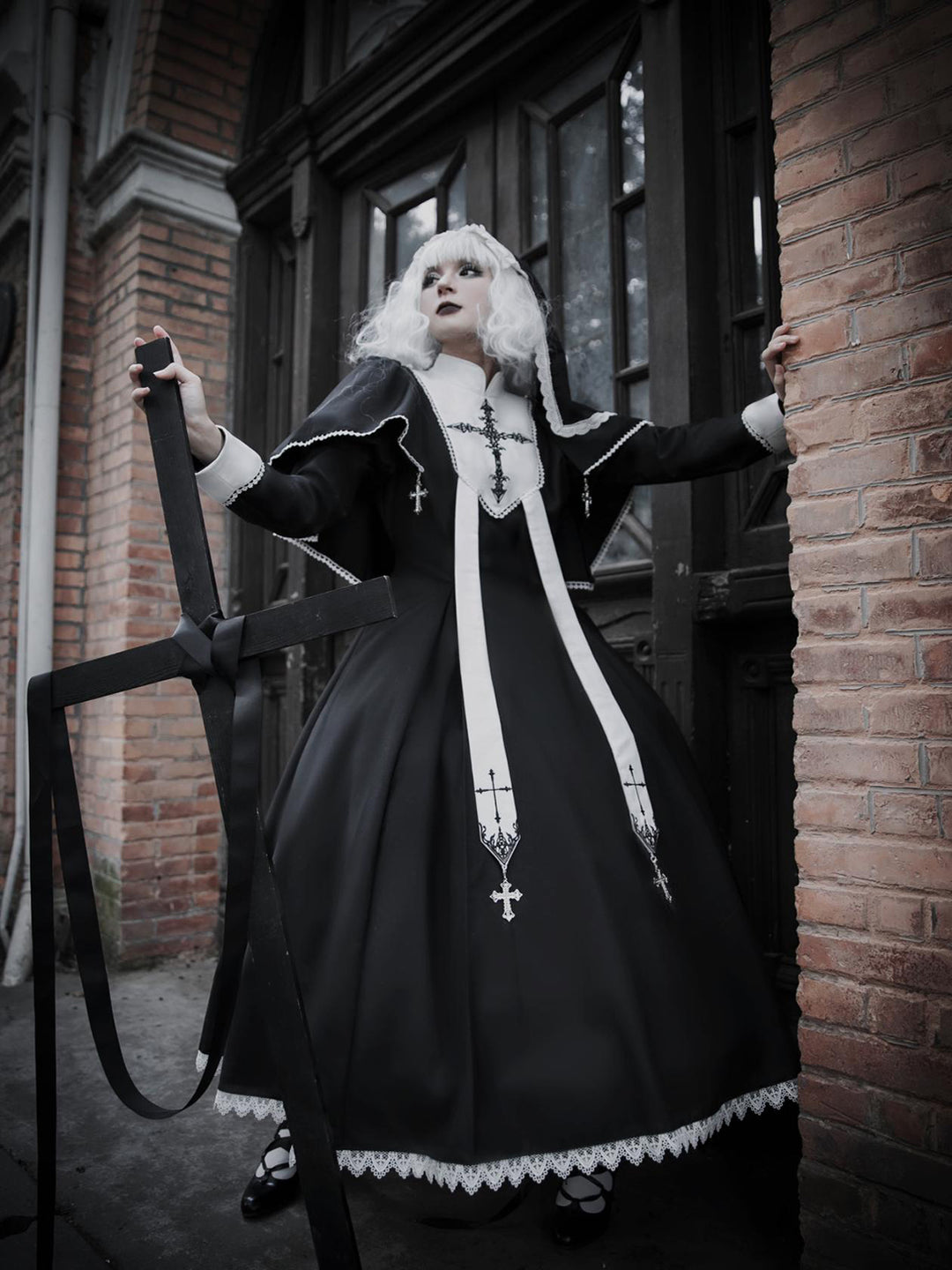 Nun Goth Black Lolita Dress