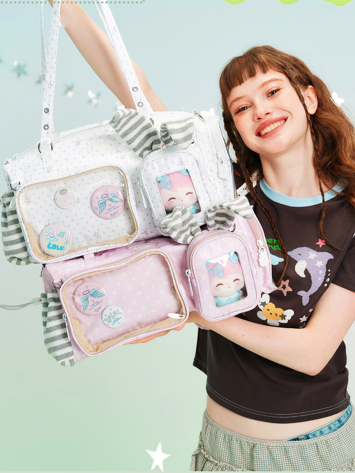 Star Clear Pocket Shoulder Bag