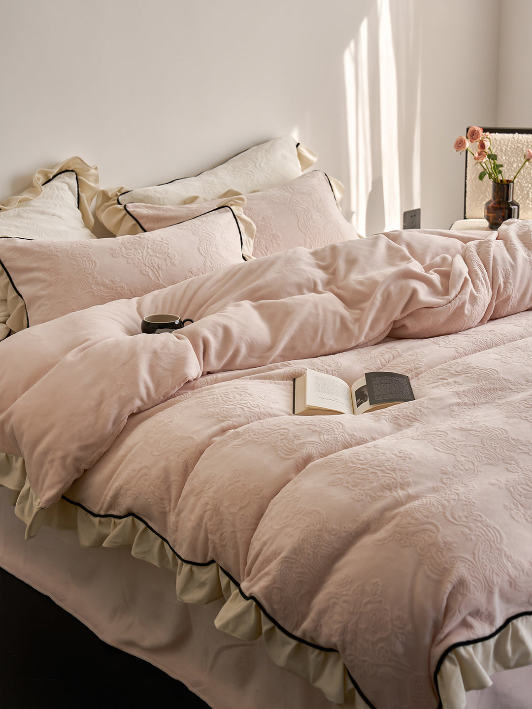 Cozy European Textured Thick Bedding Set