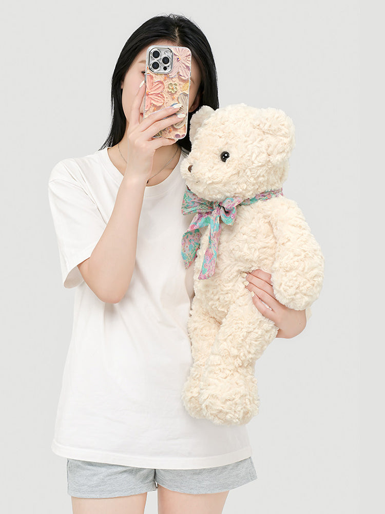 Cute Rose Plush Teddy Bear