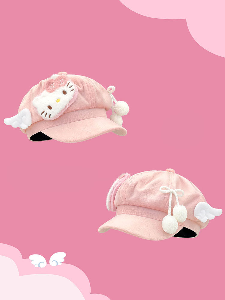 Cute Pink Anime Cat Ear Caps