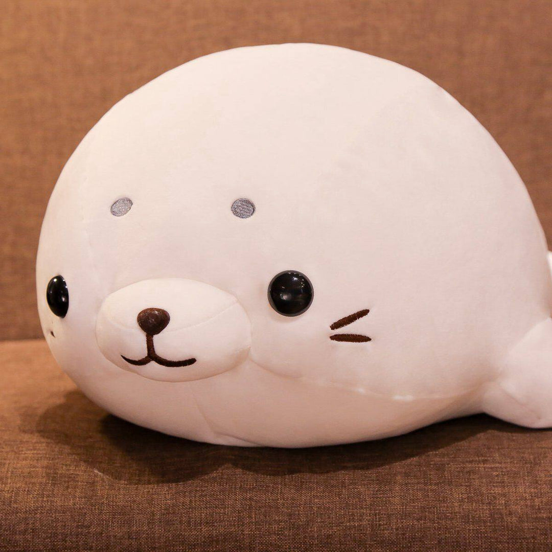 Adorable White Seal Jumbo Plush Toy