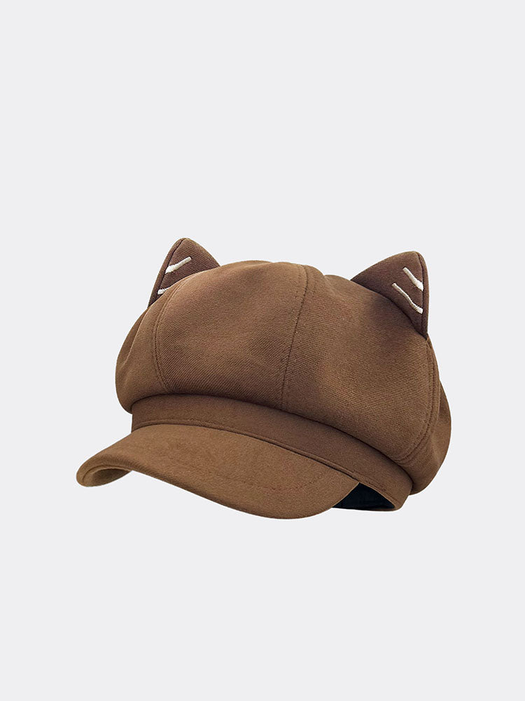 Cute Brown Animal Ear Caps