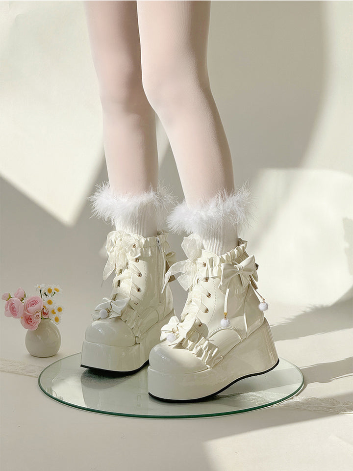 Lolita Platform Round-Toe Martin Boots